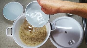 Arroz blanco en microondas Arroz blanco en microondas