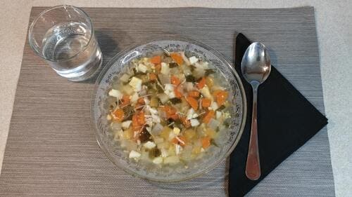 Sopa de pollo con vegetales Sopa de pollo con vegetales