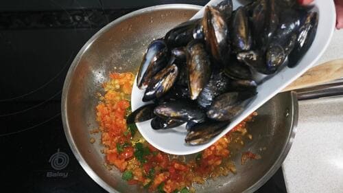Mejillones a la marinera