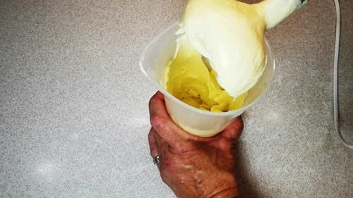 Mayonesa de huevo duro